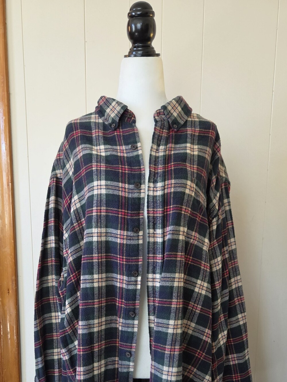 Croft&Barrow | Classic Plaid Flannel Button-Up Shirt | Sz XXL